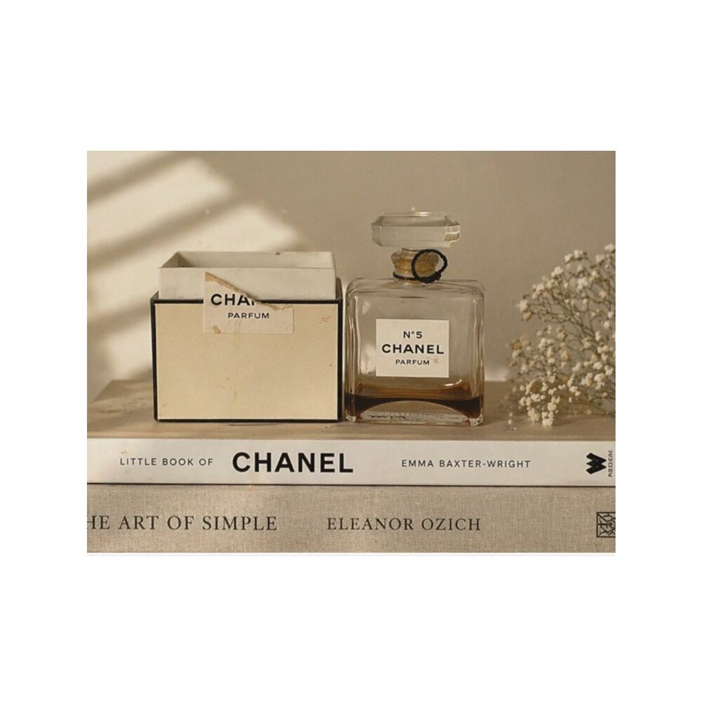 Vintage Chanel No 5 Parfum Mini Bottle 15ml w Box Vanity Display